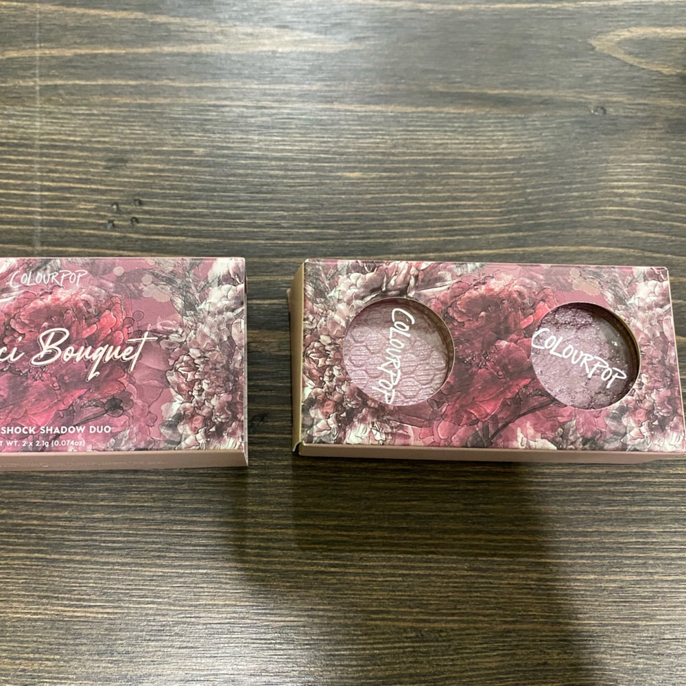Colourpop Merci Bouquet Supershock Shadows in Daytrippin’ and Bloomer